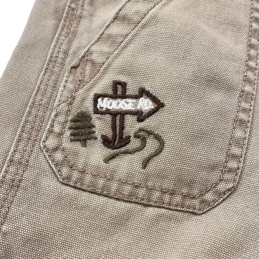 OshKosh B'gosh Boys 24 Months Vestbak Overalls Pants Moose Mountain Beige Khaki